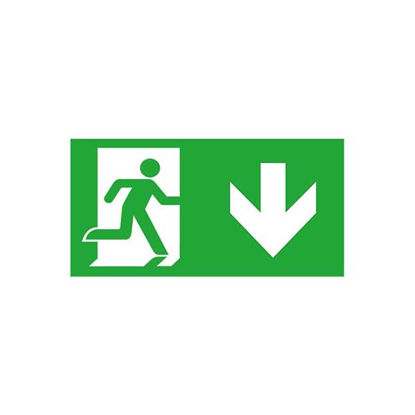 Old Down Legend for the Spectrum 2.5W LED Emergency Exit Blade
